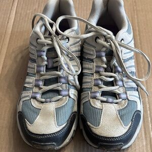 Fila Women's Sneakers in Cream & Gray.  Worn once while hiking.Very comfortable